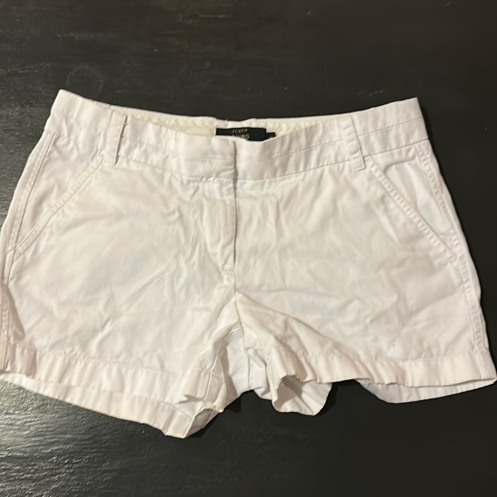 J crew white chino 4” inseem